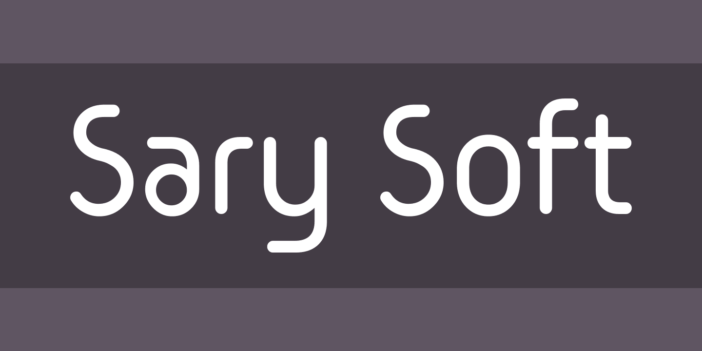 Beispiel einer Sary Soft-Schriftart
